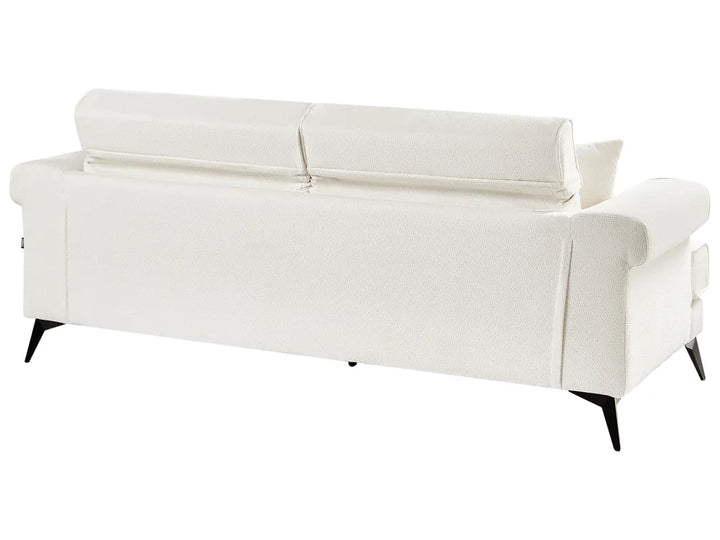 Sofa 3 Seater Boucle White Jimeny