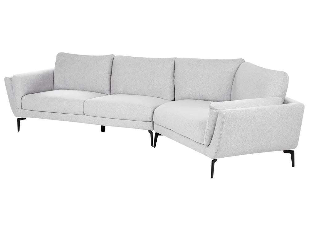 Sofa 3 Seater Fabric Light Grey Turner