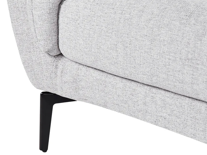 Sofa 3 Seater Fabric Light Grey Turner
