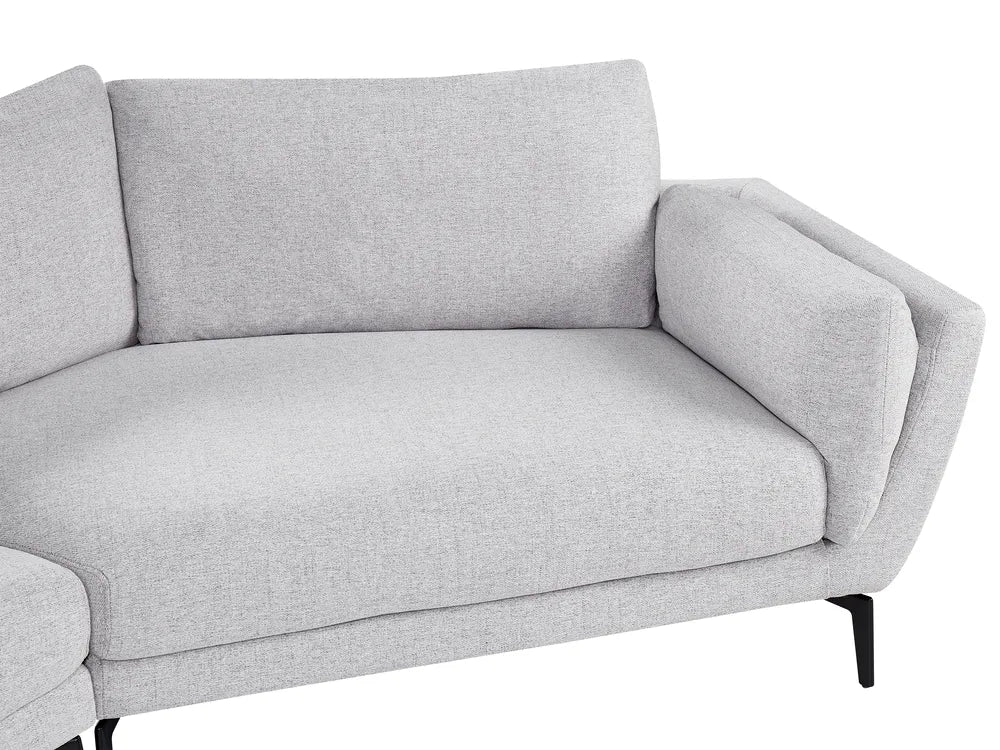 Sofa 3 Seater Fabric Light Grey Turner