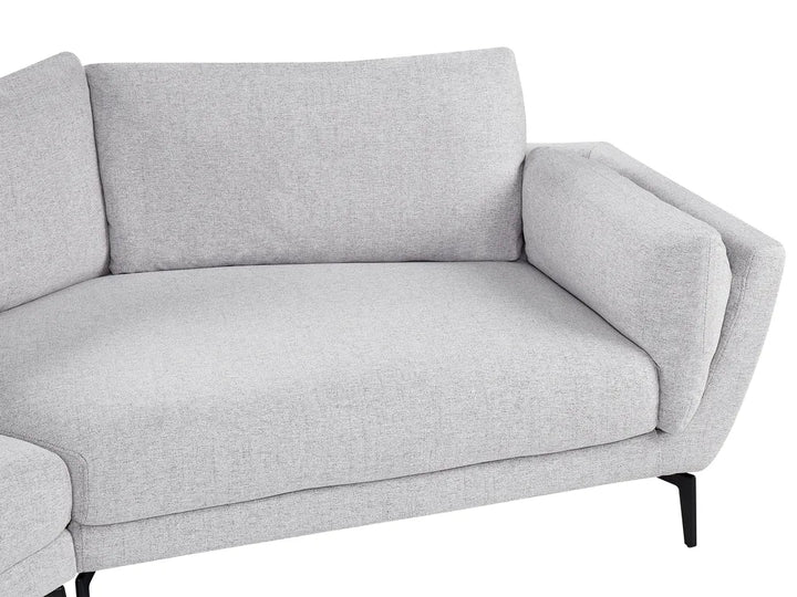 Sofa 3 Seater Fabric Light Grey Turner
