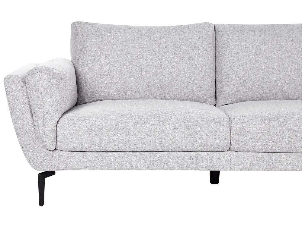 Sofa 3 Seater Fabric Light Grey Turner