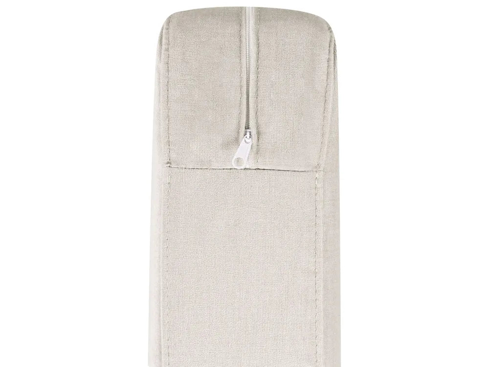 Sofa 3 Seater Fabric Light Beige Hepburn