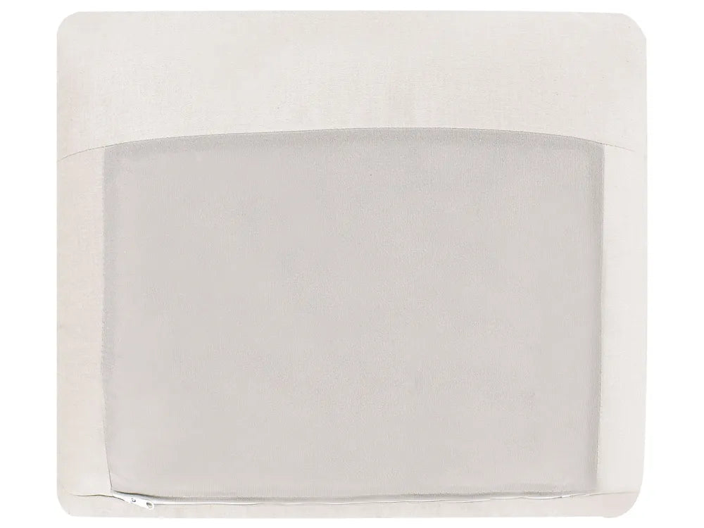 Sofa 3 Seater Fabric Light Beige Hepburn