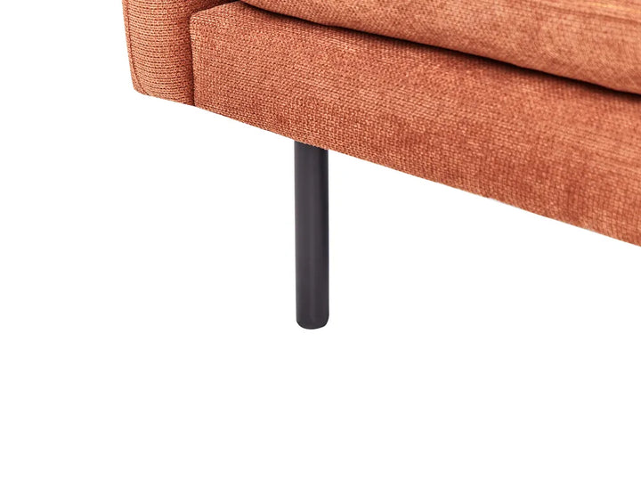Corner Sofa 4 Seater Chenille Golden Brown Right Hand Praylow