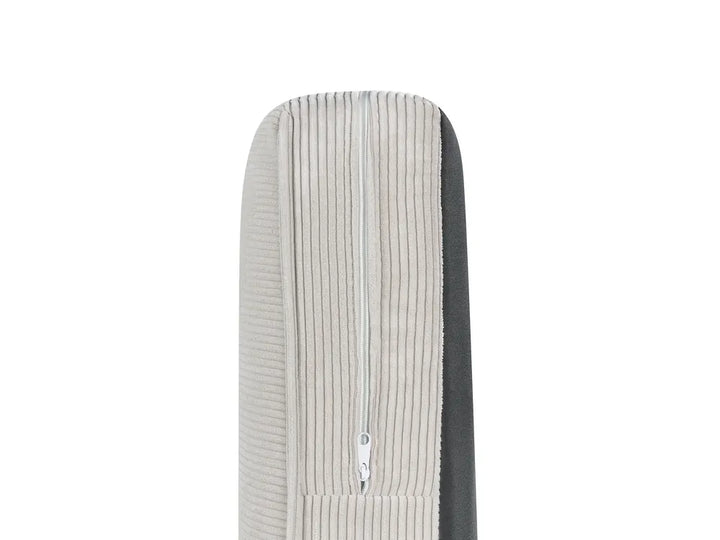 Sofa 3 Seater Corduroy Light Grey Tina