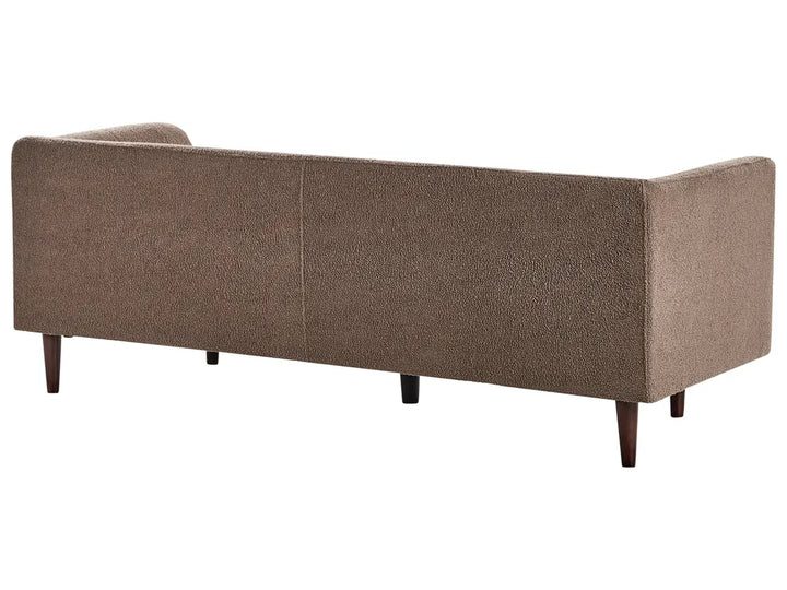 Sofa 3 Seater Boucle Brown Cilla