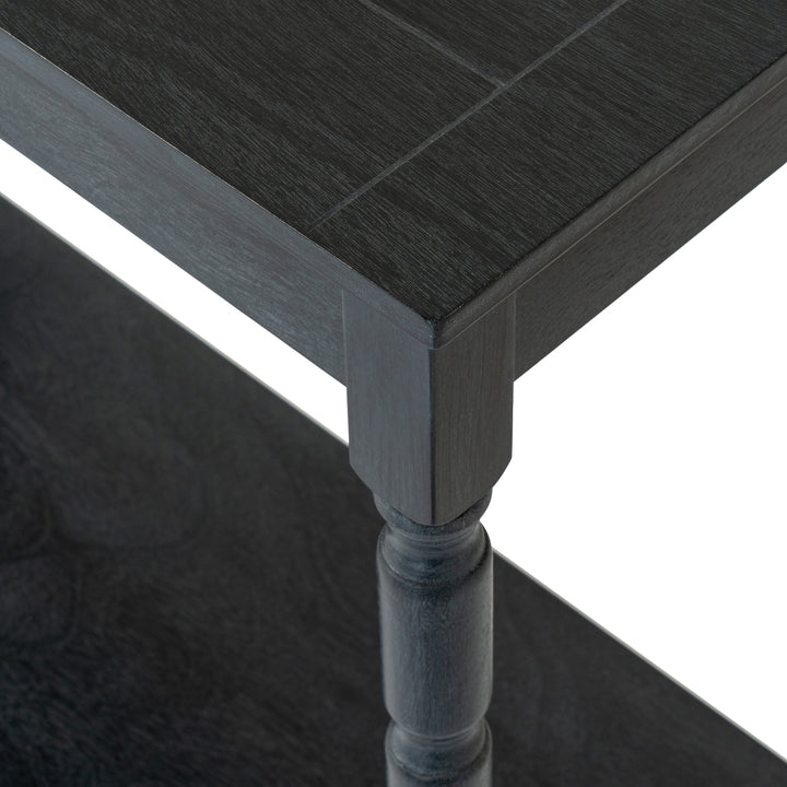 Contour Collection Black Console Table
