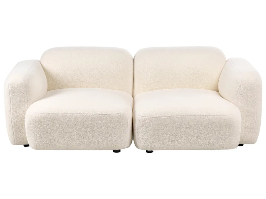 Beige sofa on a white background