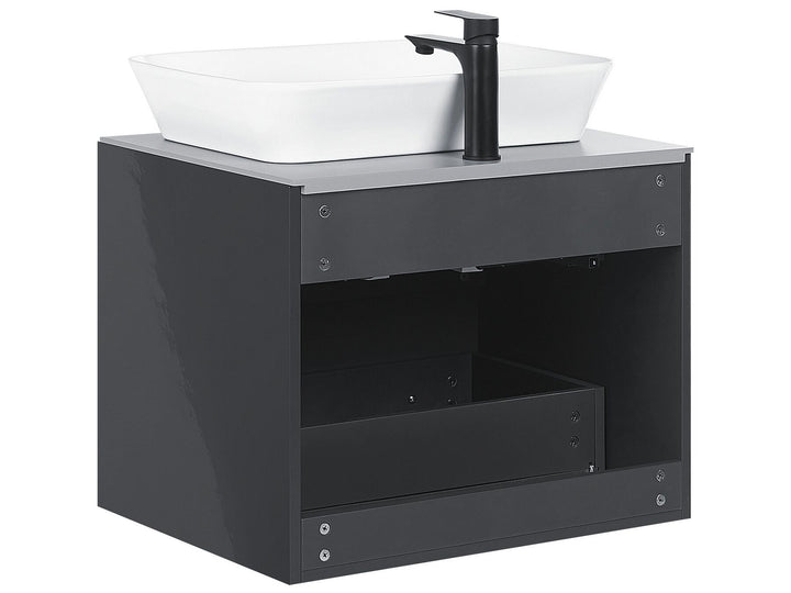 Bathroom Vanity Set 60 cm Grey Manzon