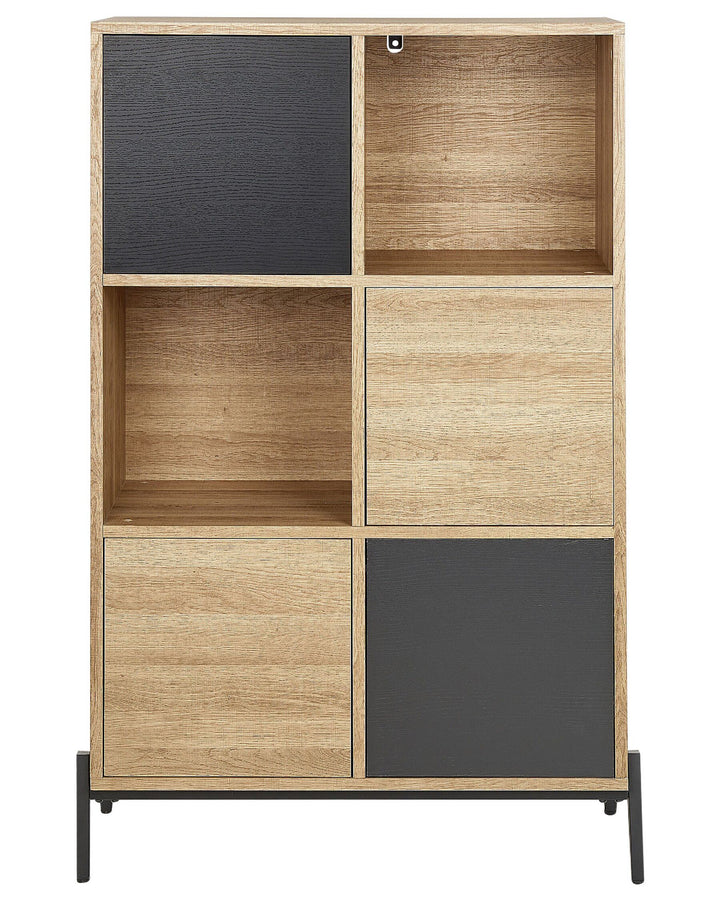 Shelving Unit 135 cm Brown/ Black Moira