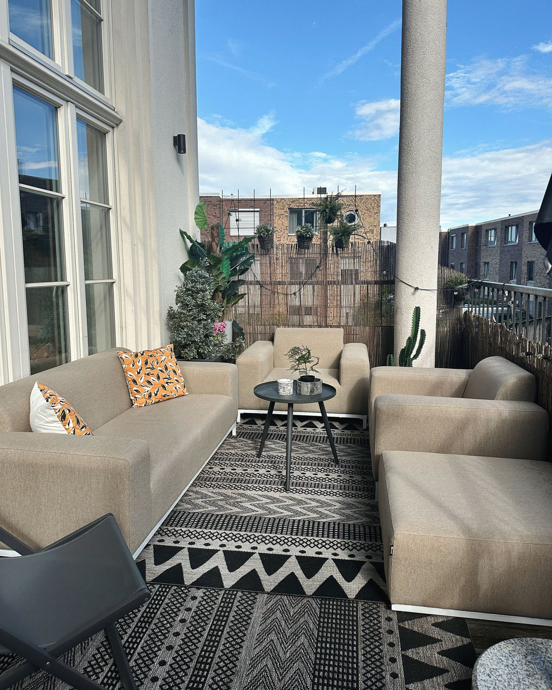 Rovigo Garden Sofa 3 Seater Beige
