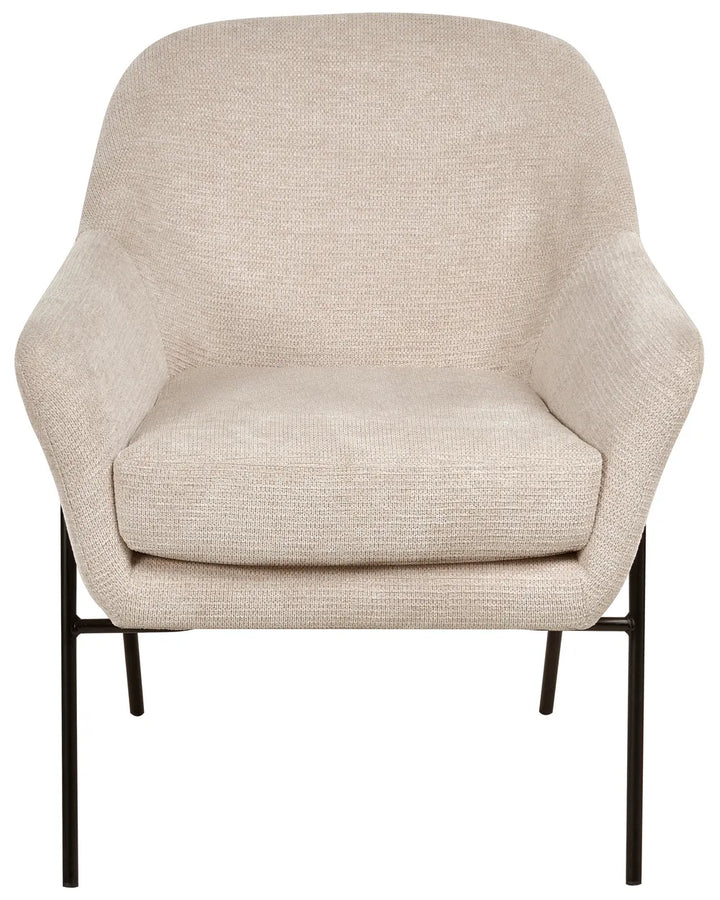 Armchair Fabric Beige Aunna