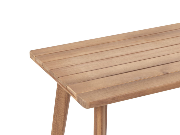 Arenella Garden Lounge Set with Table 4 Seater Certified Acacia Wood Light Beige