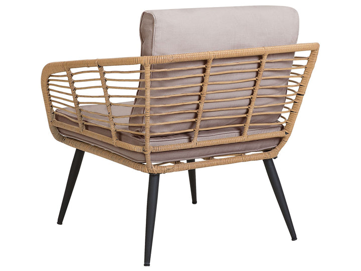 Corinth II Garden Lounge Set with Table 4 Seater PE Rattan Natural