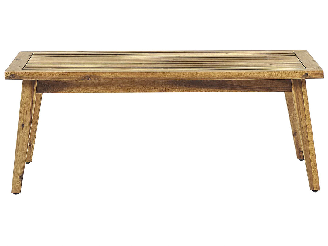 Merano Garden Lounge Set with Table 4 Seater Acacia Wood Off-White
