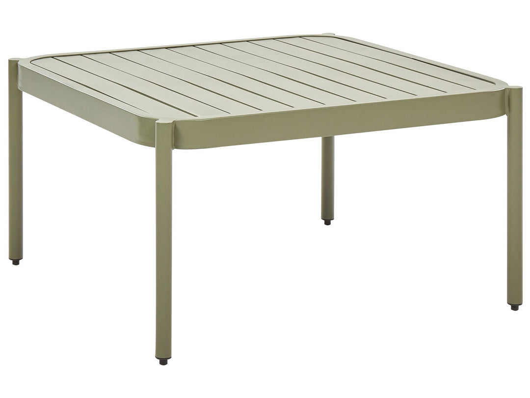 Terracina Garden Lounge Set with Table 2 Seater Metal Olive Green