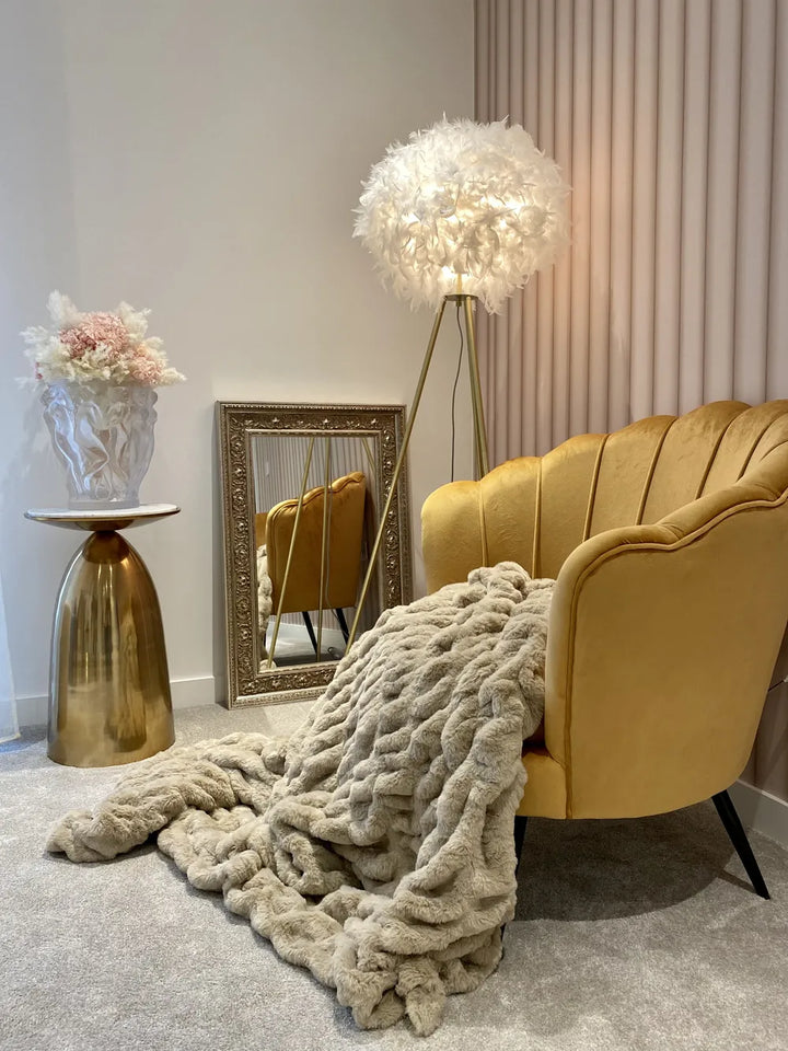 Armchair Velvet Mustard Jairden