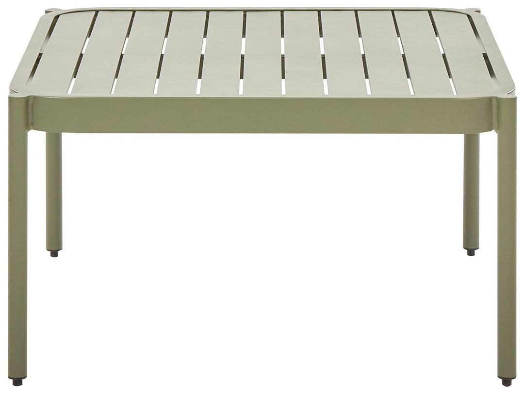 Terracina Garden Lounge Set with Table 2 Seater Metal Olive Green