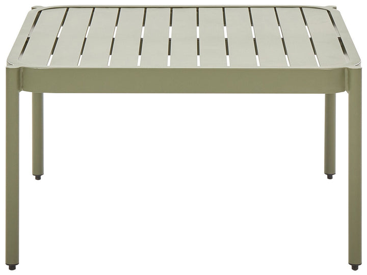Terracina Garden Lounge Set with Table 2 Seater Metal Olive Green