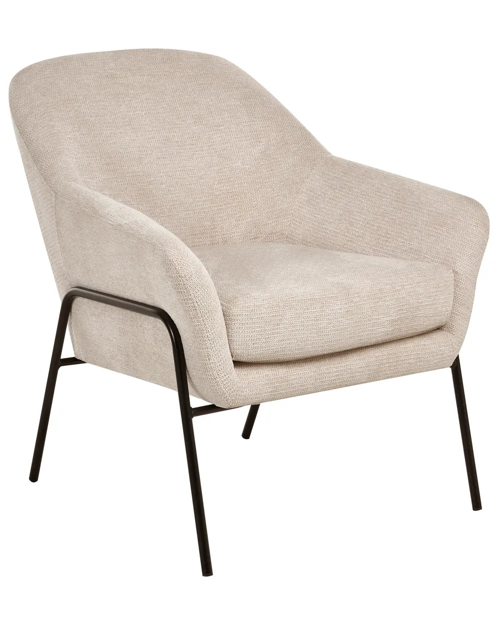 Armchair Fabric Beige Aunna