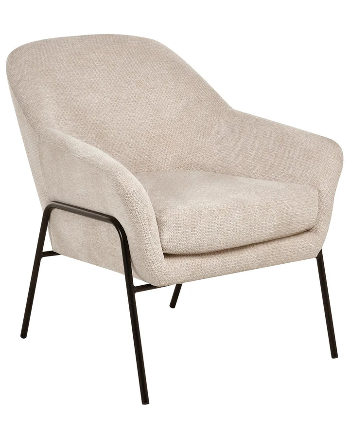 Armchair Fabric Beige Aunna