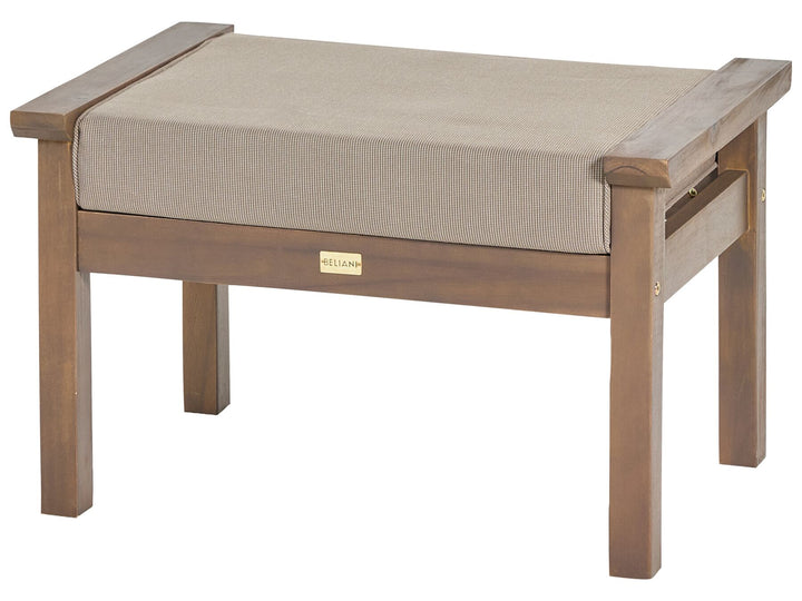 Manila Garden Lounge Set with Table 4 Seater Certified Acacia Wood Dark Brown