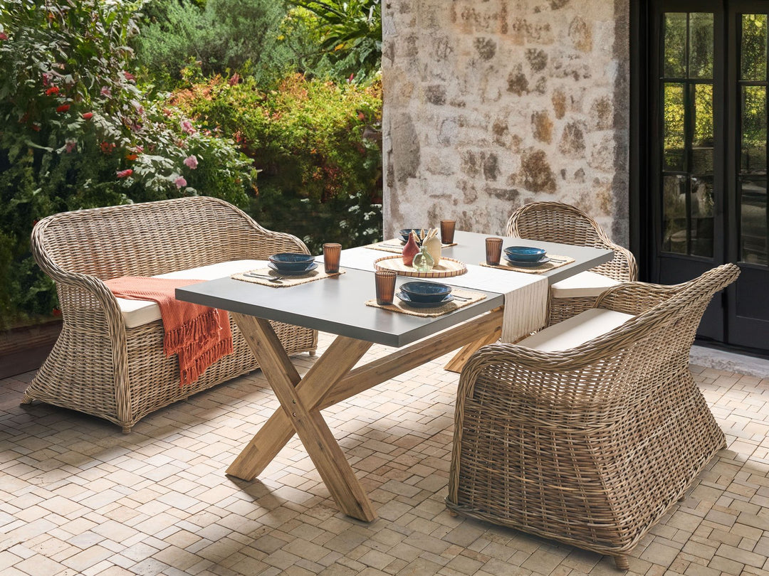 Susua Garden Sofa 2 Seater Rattan Natural