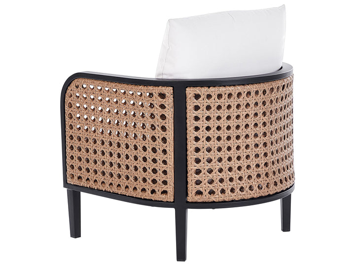 Montefalco Garden Lounge Set with Table 4 Seater Metal White