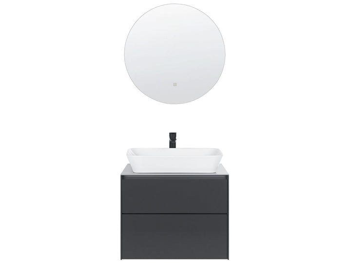 Bathroom Vanity Set 60 cm Grey Manzon
