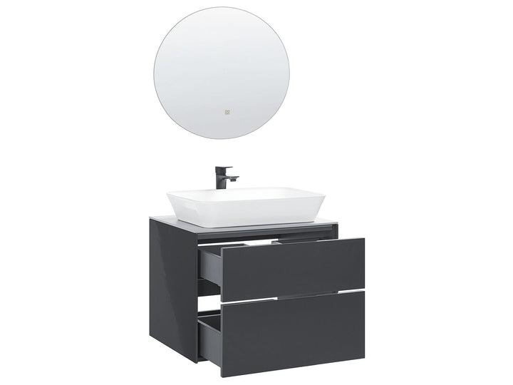 Bathroom Vanity Set 60 cm Grey Manzon