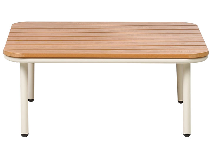 Senise Garden Lounge Set with Table 2 Seater Metal Grey
