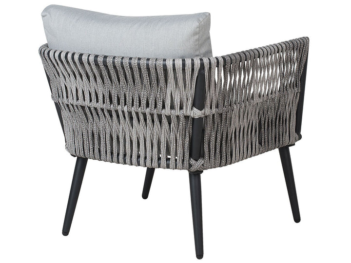 Preveza Garden Lounge Set with Table 4 Seater PE Rattan Grey