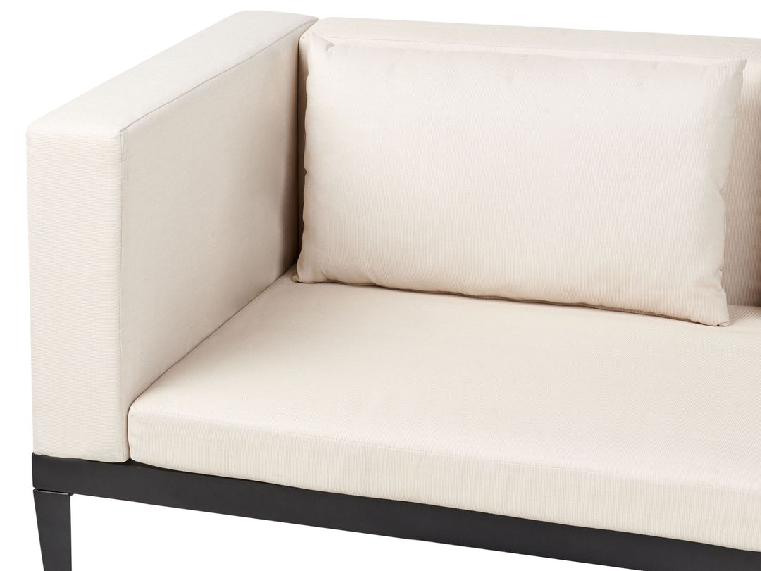 Bracciano Garden Corner Sofa with Table 3 Seater Left Hand Certified Acacia Wood Light Beige