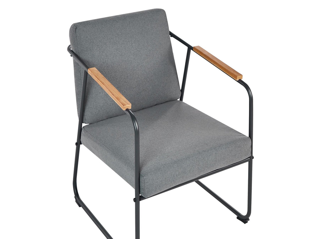 Vezzana Garden Lounge Set with Table 4 Seater Metal Grey