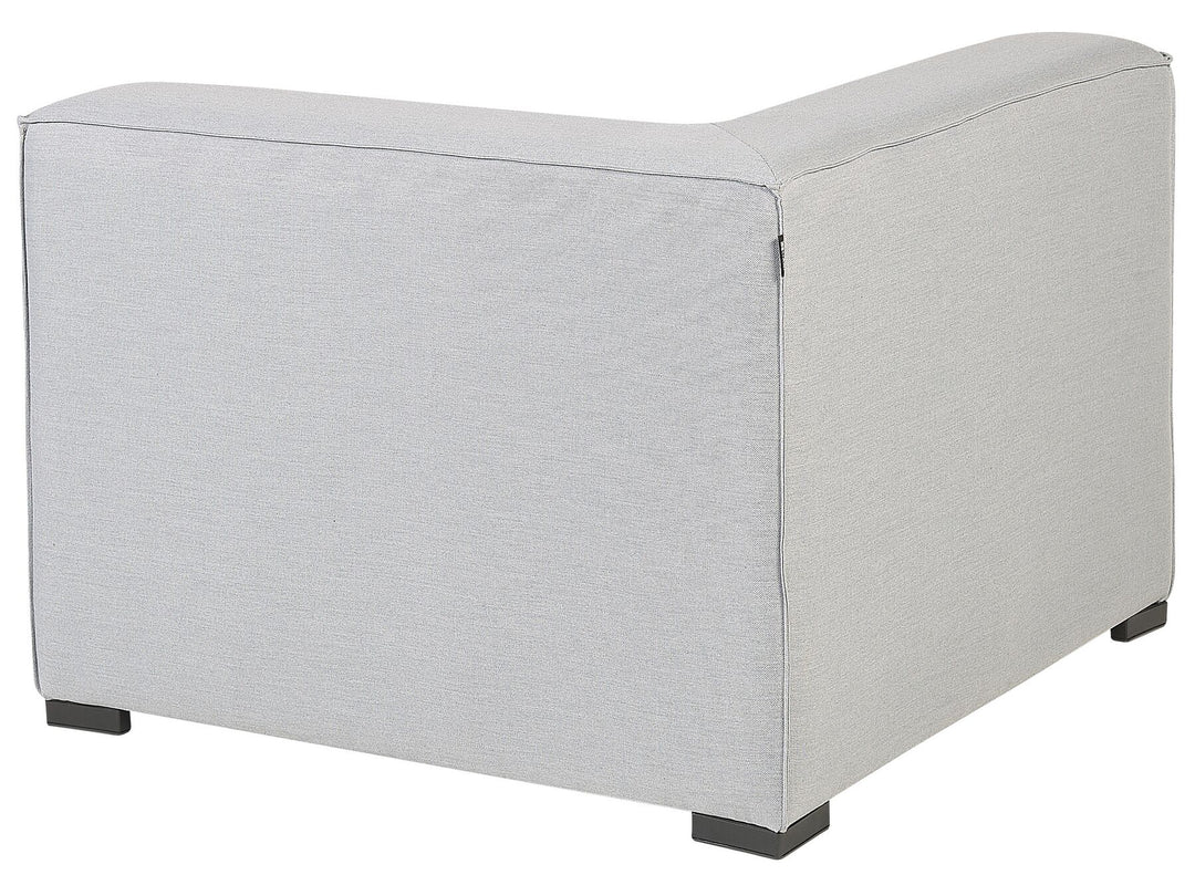 Arezzo Garden Sofa with Ottoman 4 Seater Modular Light Grey