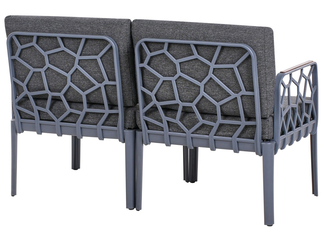 Eriche Garden Sofa Set 4 Seater Dark Grey
