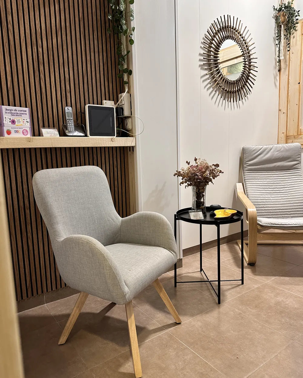 Armchair Fabric Light Grey Katherline