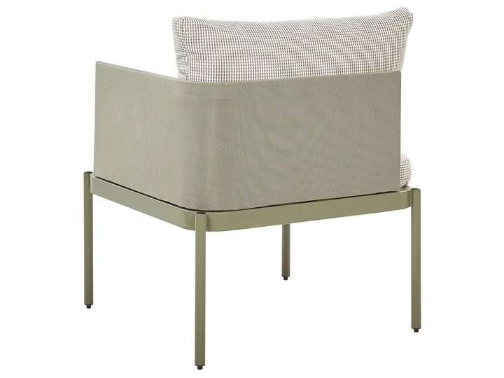 Terracina Garden Lounge Set with Table 2 Seater Metal Olive Green