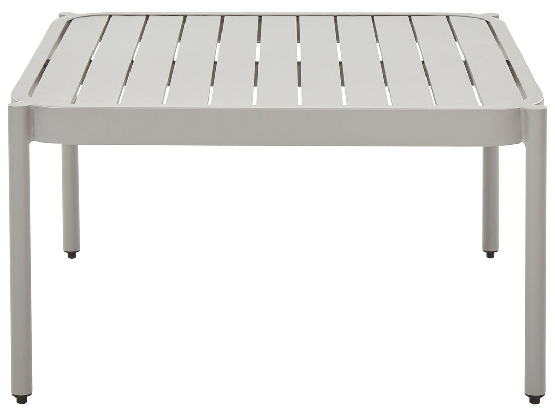 Terracina Garden Lounge Set with Table 2 Seater Metal Light Grey