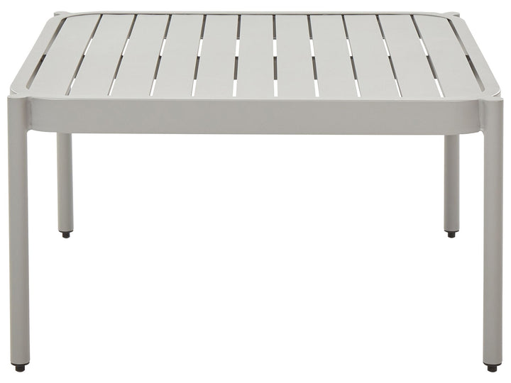 Terracina Garden Lounge Set with Table 2 Seater Metal Light Grey