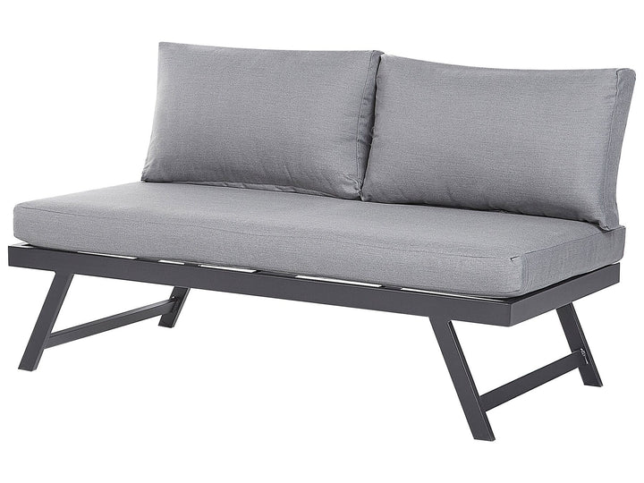 Coccorino Garden Corner Sofa with Table 5 Seater Metal Grey