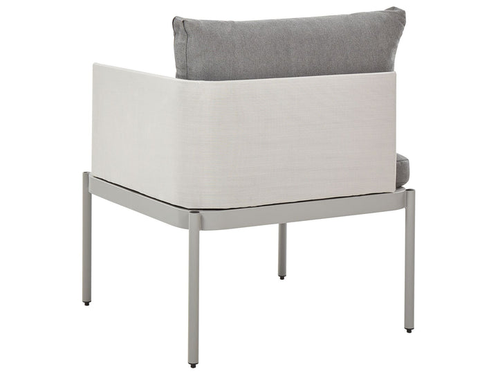 Terracina Garden Lounge Set with Table 2 Seater Metal Light Grey