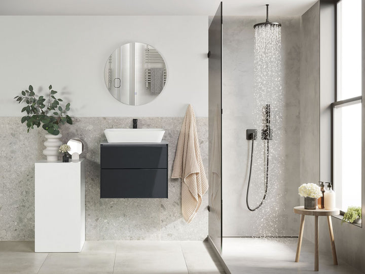 Bathroom Vanity Set 60 cm Grey Manzon