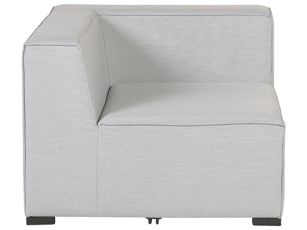 Arezzo Garden Sofa with Ottoman 4 Seater Modular Light Grey
