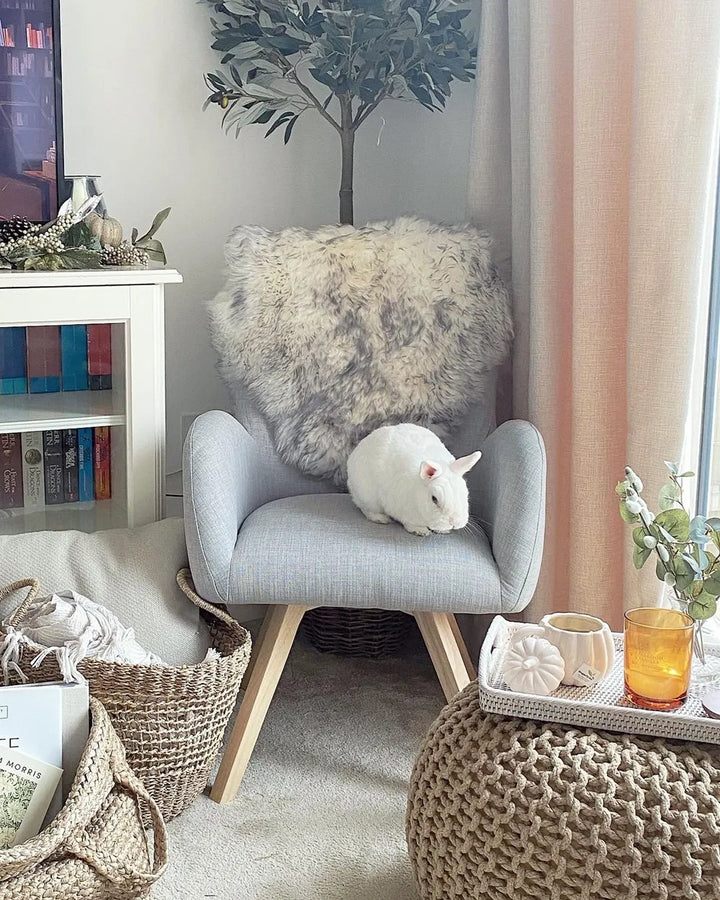 Armchair Fabric Light Grey Katherline