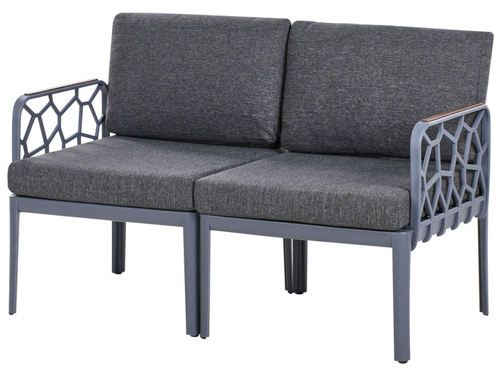Eriche Garden Sofa Set 4 Seater Dark Grey