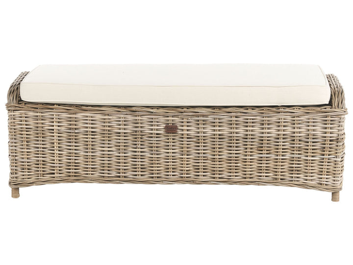 Susua Garden Sofa with Ottoman 2 Seater Rattan Natural