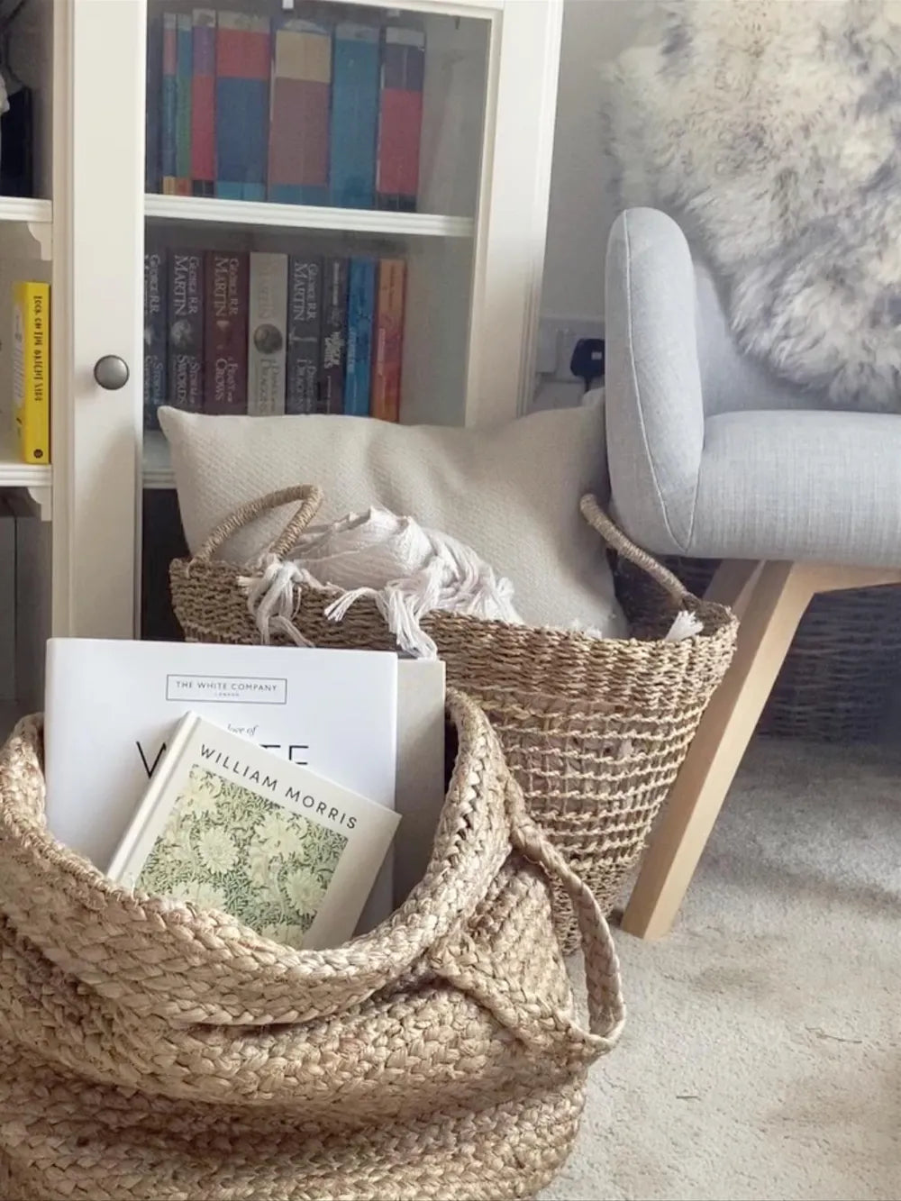 Armchair Fabric Light Grey Katherline