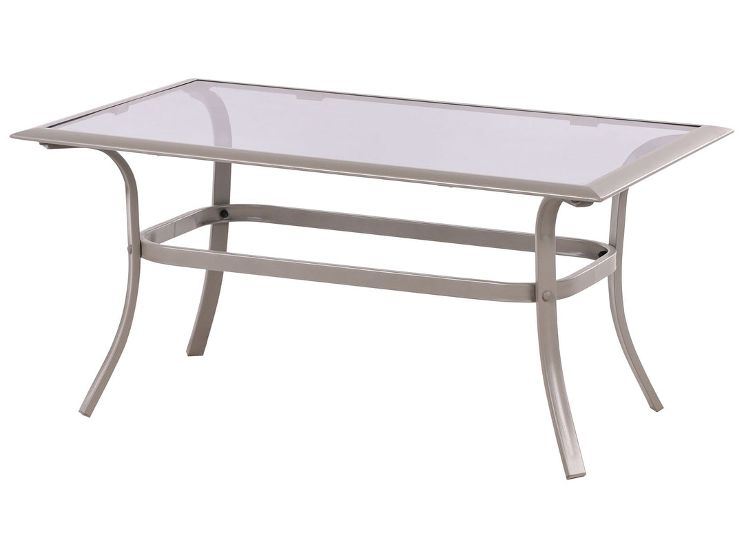 Mestrino Garden Lounge Set with Table 4 Seater Metal Beige